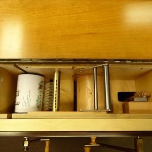 Street organ with music strips